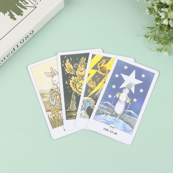 78 stk Tarot Lunalapin Tarot Deck Tarotkort Tarotkortspill P one size