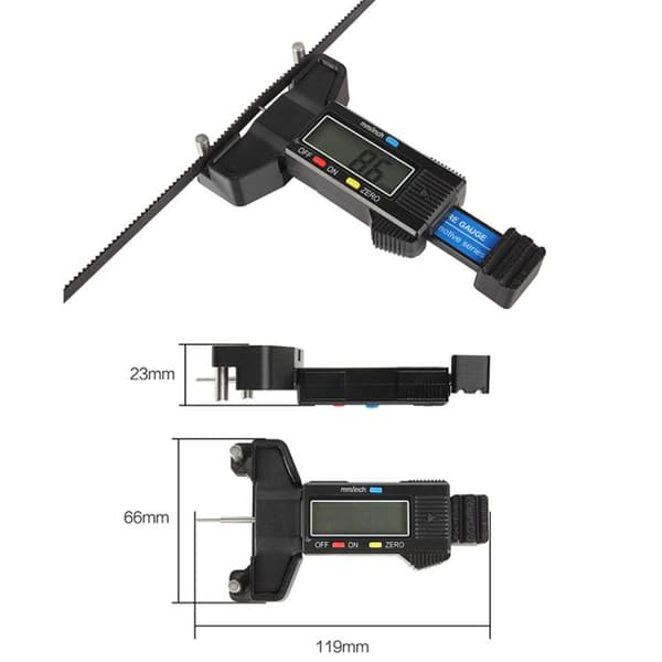 1 stk. 2GT synkronreim elastisk tensiometer synkronreim Te Black