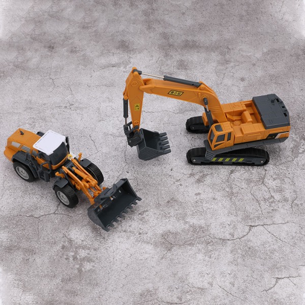 Legetøjsmodel kran Orange Excavator