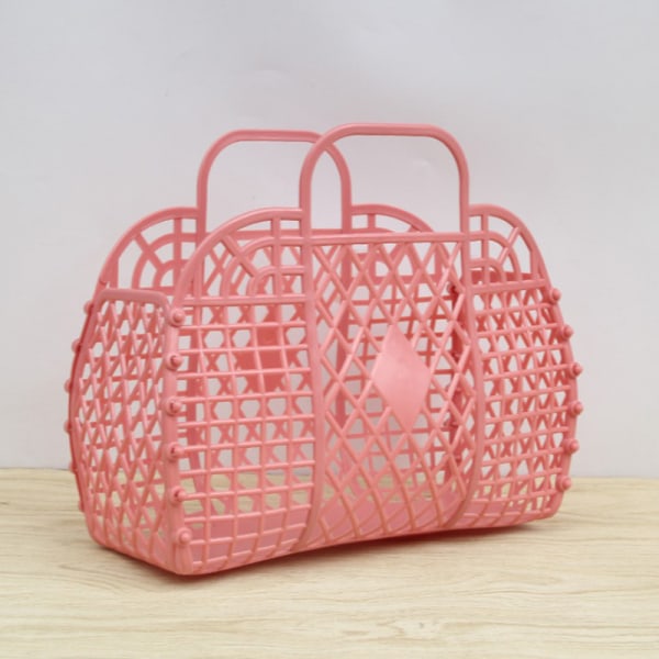 Avtakbar dusjkurv Plast badekarkurv Bad hul Wa Red one size