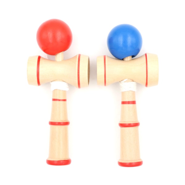 Kid Kendama Ball Traditionellt trä Spel Balans Skill Education Red 0