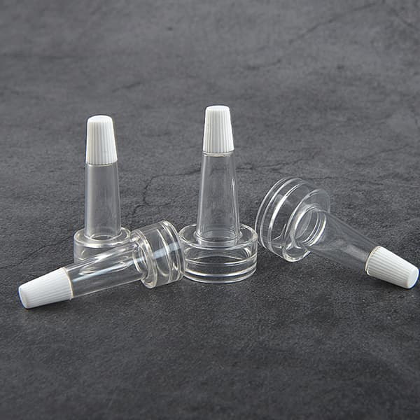 10 stk. mini påfyllbare flasker, tom prøveflaske med hettepulver 13MM