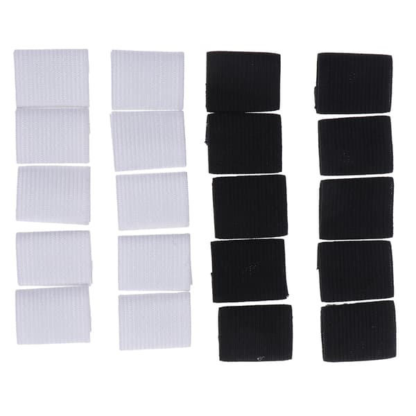 10st Finger Sleeve Sport Basket Support Wrap Elastiskt Prot White Onesize