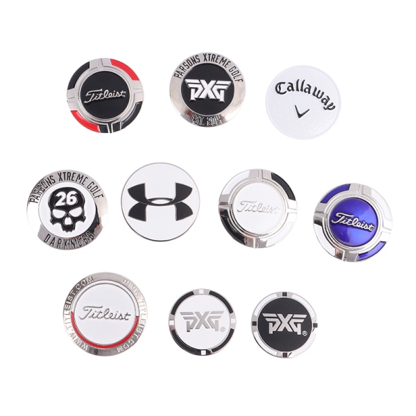 Golf Marker Magnet Golf Tillbehör Cap Hat Marker Clip Accessori F one size