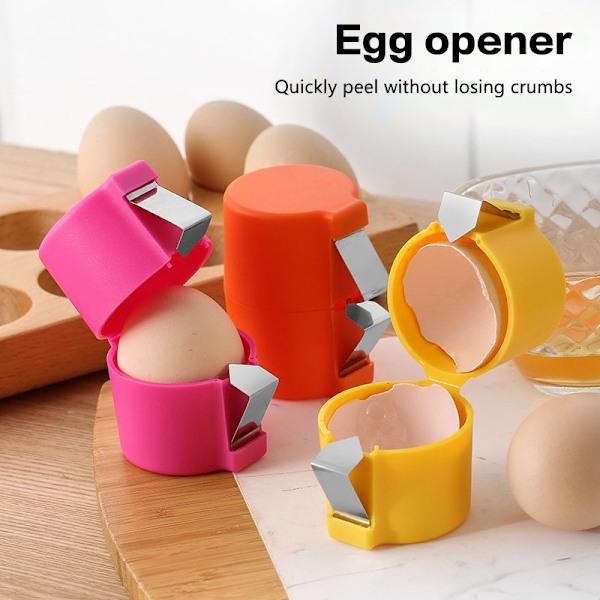 3 stk. Eggeskallåpner Pisk Egg Skall Separator Husholdning Kitch 3PCS