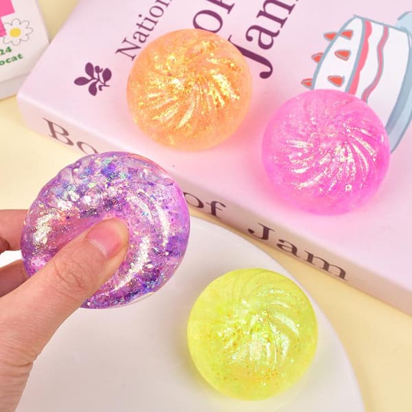 Färgglad Glitter Dumpling Release Ball Sensorisk Leksak För Stress A1