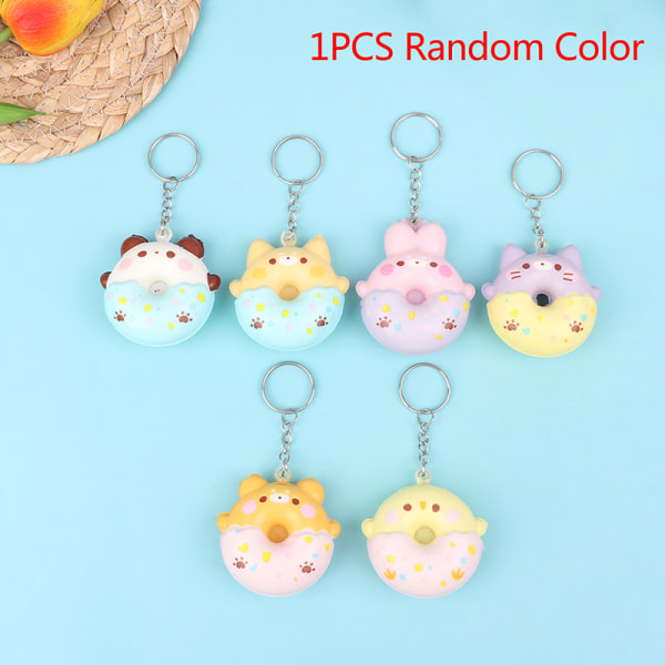 Donut Vent Pendant Slow Rebound Dekompression Vent Toy Pendant Random Color one size