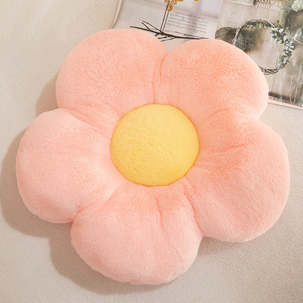 35cm Fylld Daisy Blomm Sittkudde Solrosform Barn Flicka Pink