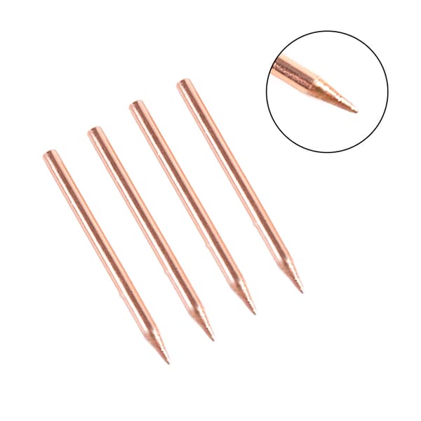 2 stk. 18650 Lithium Batteri Spot Svejsning Elektrode Tip til Høj D one size