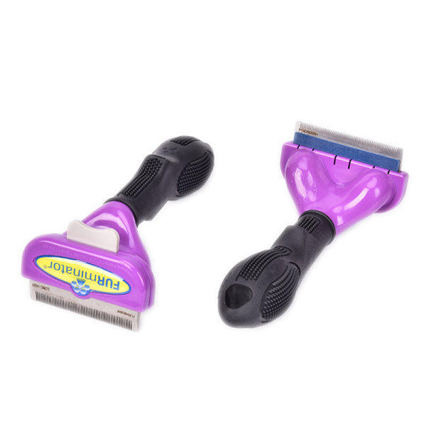 Affældelse Hund Kæledyr Kat Hår Pelsfældende Trimmer Grooming Rake Dark purple Medium cats