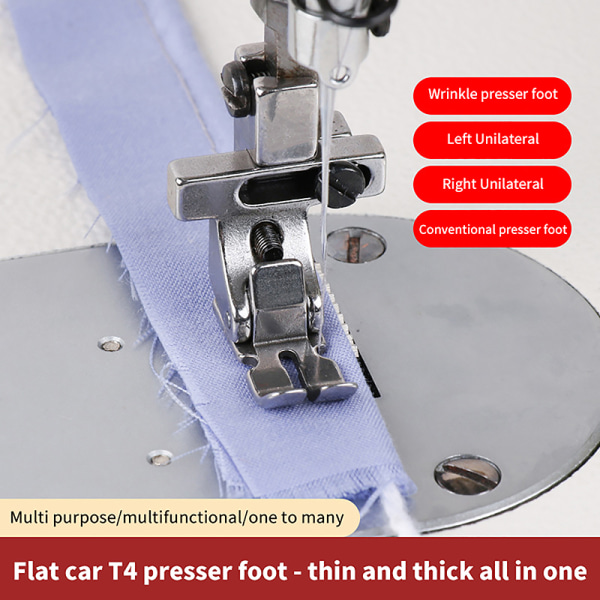 1 stk. Industriel syningskinne Dele Trykfod T-4 Til låsestift A onesize