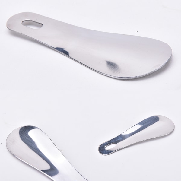 Rostfritt stål Skohorn Lyftar Sko Sked Silver 10cm