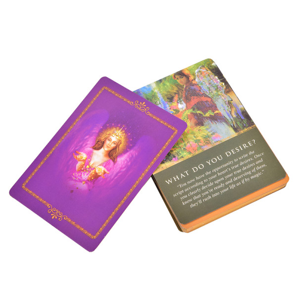 Tarotkort Daglig veiledning Angel Oracle Card Deck Bordspill Pl Multicolor one size