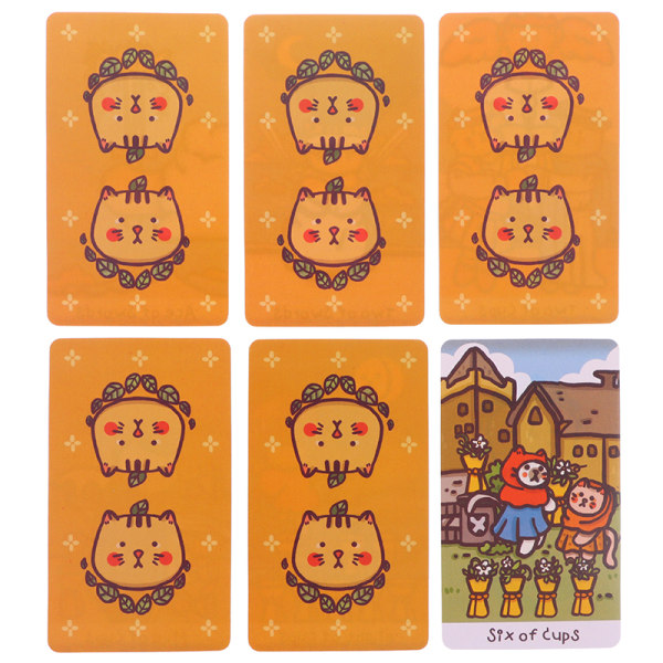 Cattitude Tarot Card Prophecy Fate -ennustuskannen perhejuhla Multicolor one size