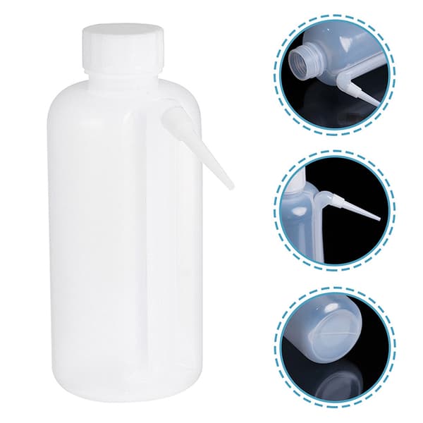 Plasttvättflaska PE Squirt-flaskor Tvättade behållare Onesize