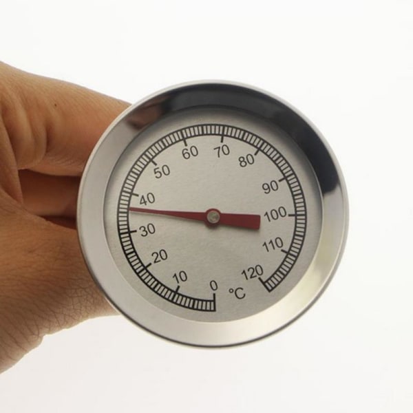 Kökstermometer i rostfritt stål med urtavla onesize