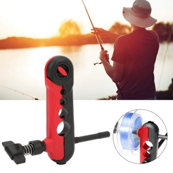 Fiskeverktyg Bärbar fiskelina Winder Reel Line Spooler hej White Blue one size
