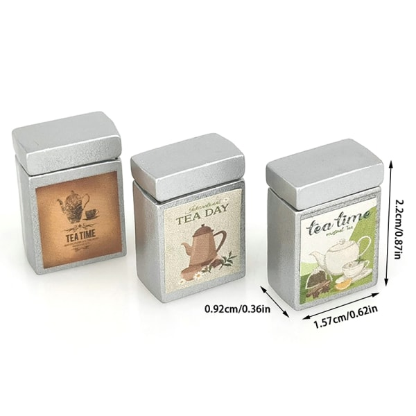 1/12 Dollhouse Simulation Tea Box Storage Box Nukkekodin keittiö A2 one size