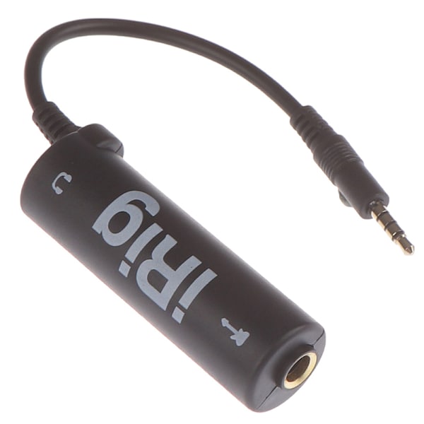 1Pc Guitar Interface I-Rig Converter Ersättningsgitarr för Pho Black one size