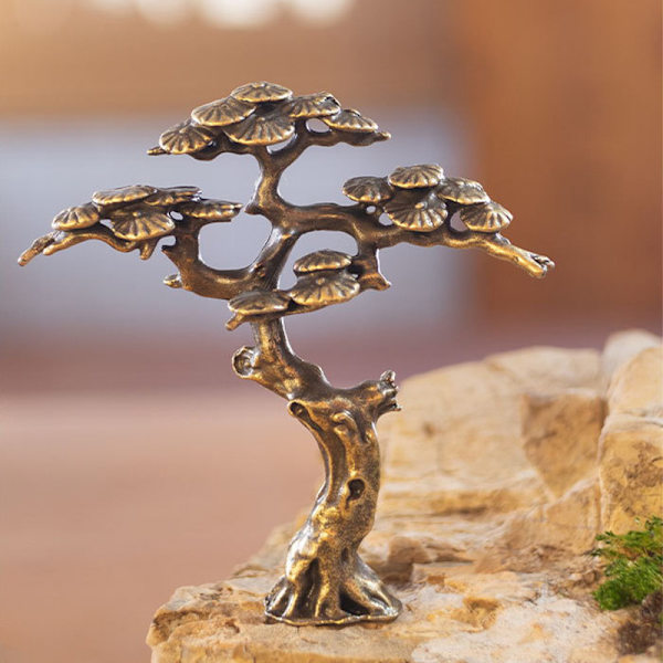Mini Welcome Pine Miniature figur kobbertræ dekoration til Bons Champagne color M