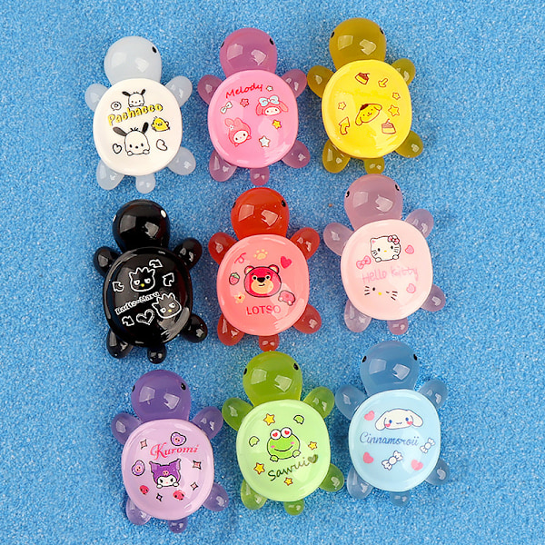 5 st Luminous Turtle Bilprydnader Mikro Landskap Dekor Glow I 5Pcs Random Color