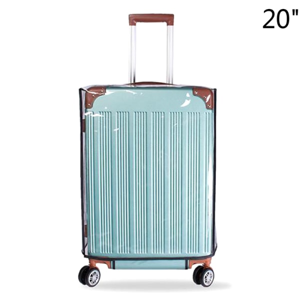 20"-30" rejsebagagedæksel beskytter Kuffert Støvtæt taske Clear 44*39*25cm