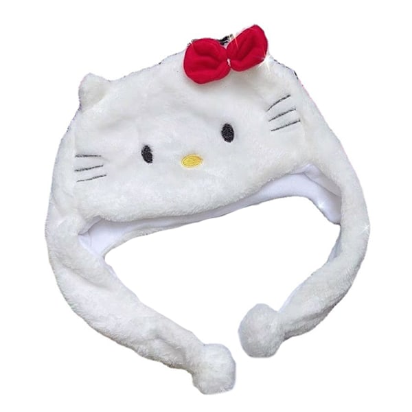 Kawaii KT Kat Plys Kappe og Tegneserie Trøjehue Varme Ørebeskyttelse A1