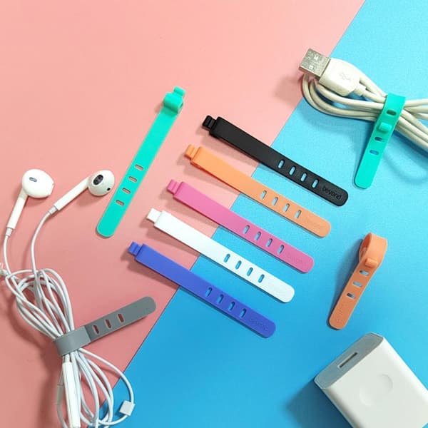 20 stk. silikone kabelopruller-organizer til opladerledninger 20pcs
