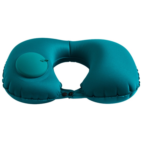 Resekuddar Uppblåsbar Superlätt bärbar nackkudde U-Sh navy blue one size