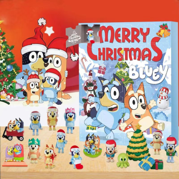 Koiran joulun adventin kalenterilaatikko lapsille syntymäpäivälahja Kawaii A OneSize
