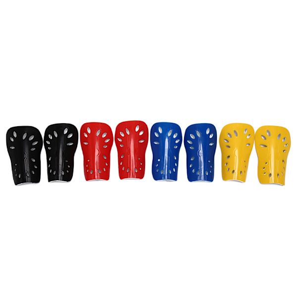 1 par fodfodbold skinnebensbeskytter hynde tallerken blød fodbold skinnebensbeskytter pa Red M