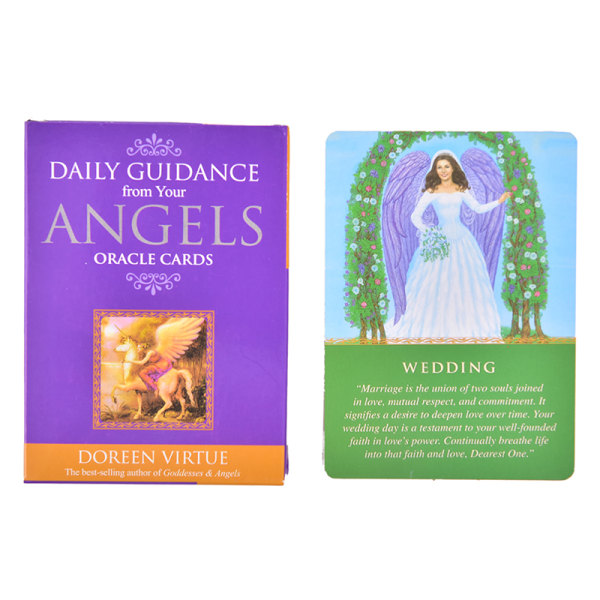 Tarotkort Daglig veiledning Angel Oracle Card Deck Bordspill Pl Multicolor one size