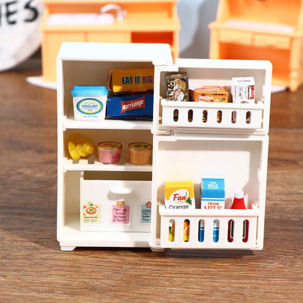 16st/ Set 1:12 Dockhus Frys Modell Vit Kylskåp Kitc One Size