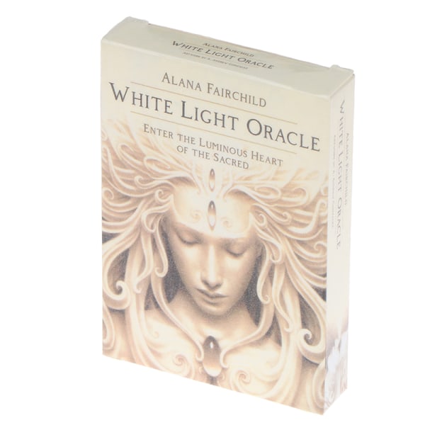 Hvitt lys Oracle med engelsk guidebok spådom for kort Multicolor one size