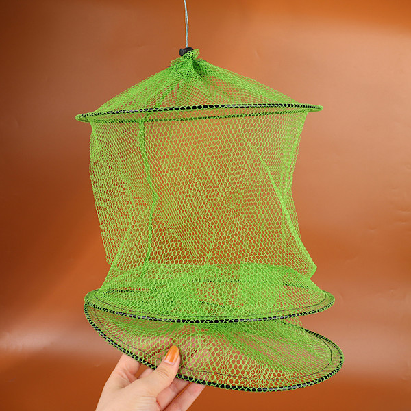 Enkel liten fiskebeskytter nylonduk 3 lag liten meshduk B one size
