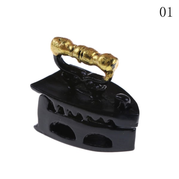 Dockskåp Rumsmodell Mini Gammal Miniatyr Järnkläder Verktyg 01 one size