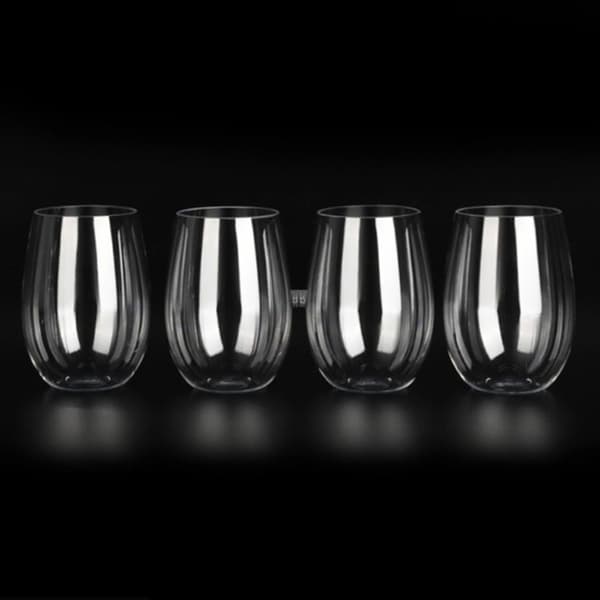 4 stk uknuselige vinglass Splintsikkert plastglasssafe A 4PCS