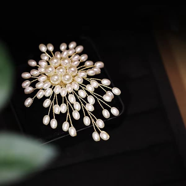 Elegant Perleblomst Broche Nålemærke Til Kvinder Piger Mode C A2