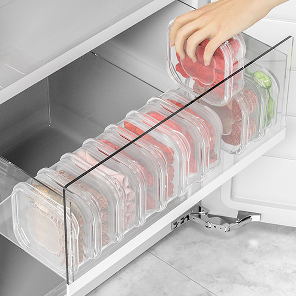 Plastbehållare för förvaring i kylskåp och frys onesize