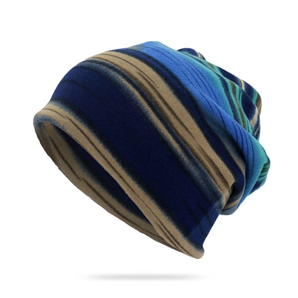 Nytt mode kvinnor Mjuk hatt Vår Höst Varma mössor utomhus C Blue onesize