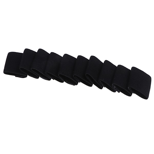 10 STK Finger Sleeve Sports Basketball Support Wrap Elastic Prot Black Onesize