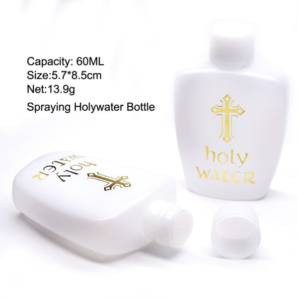 1 kpl 60 ml pyhävesipullo Tukeva Prime Church Holy Water -pullo onesize