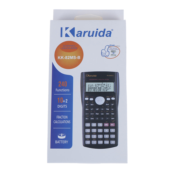 Håndholdt multifunksjons 2-linjers skjerm Digital LCD Scientific C Black onesize