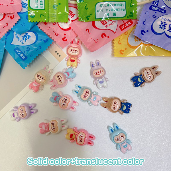 10 st Miniatyr Labubu Blind Bag Leksak Mini Simulering Liten Present A1