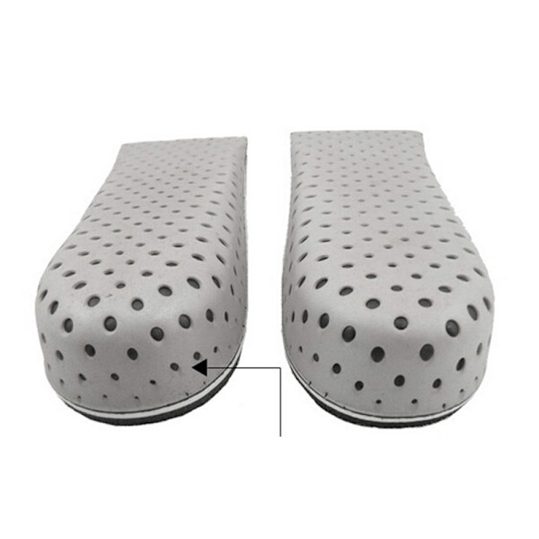 Unisex innersåle Heel Lift Insert Shoe Pad Høydeøkende pute Gray 2.3cm