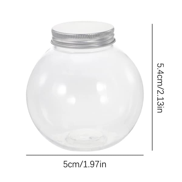 24 st julgodisburkar Saftflaskor Förvaring Transparent Behållare 24pcs