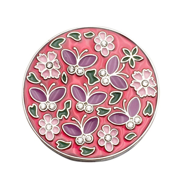 Taittuva laukku käsilaukku koukku kukkaro kukka-muotoinen metallilaukku tabl Rose red 1pcs