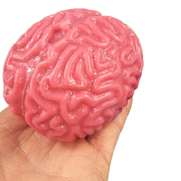 Antistress Fidget Toys Nyhet Squishy Brain Toy Klembar Rel Red