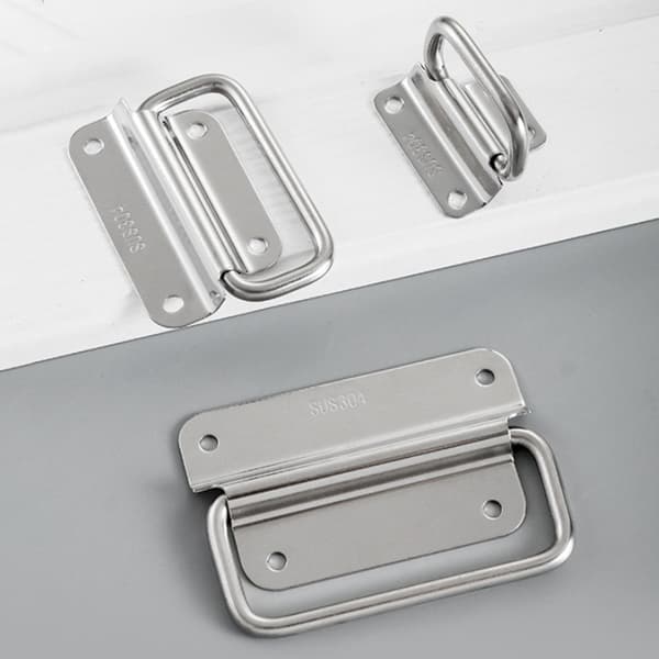 Cabinet Flight Case Solid Furniture Hardware Folding Handle For Silver A1