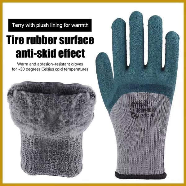 Vinterfløjlsdækgummi Slidbestandig Anti-slip Labor Prot 02 one size